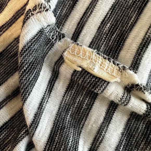 LL BEAN Women’s Lightweight Stripes Small Shawl Collared Open Cardigan. - Picture 7 of 12